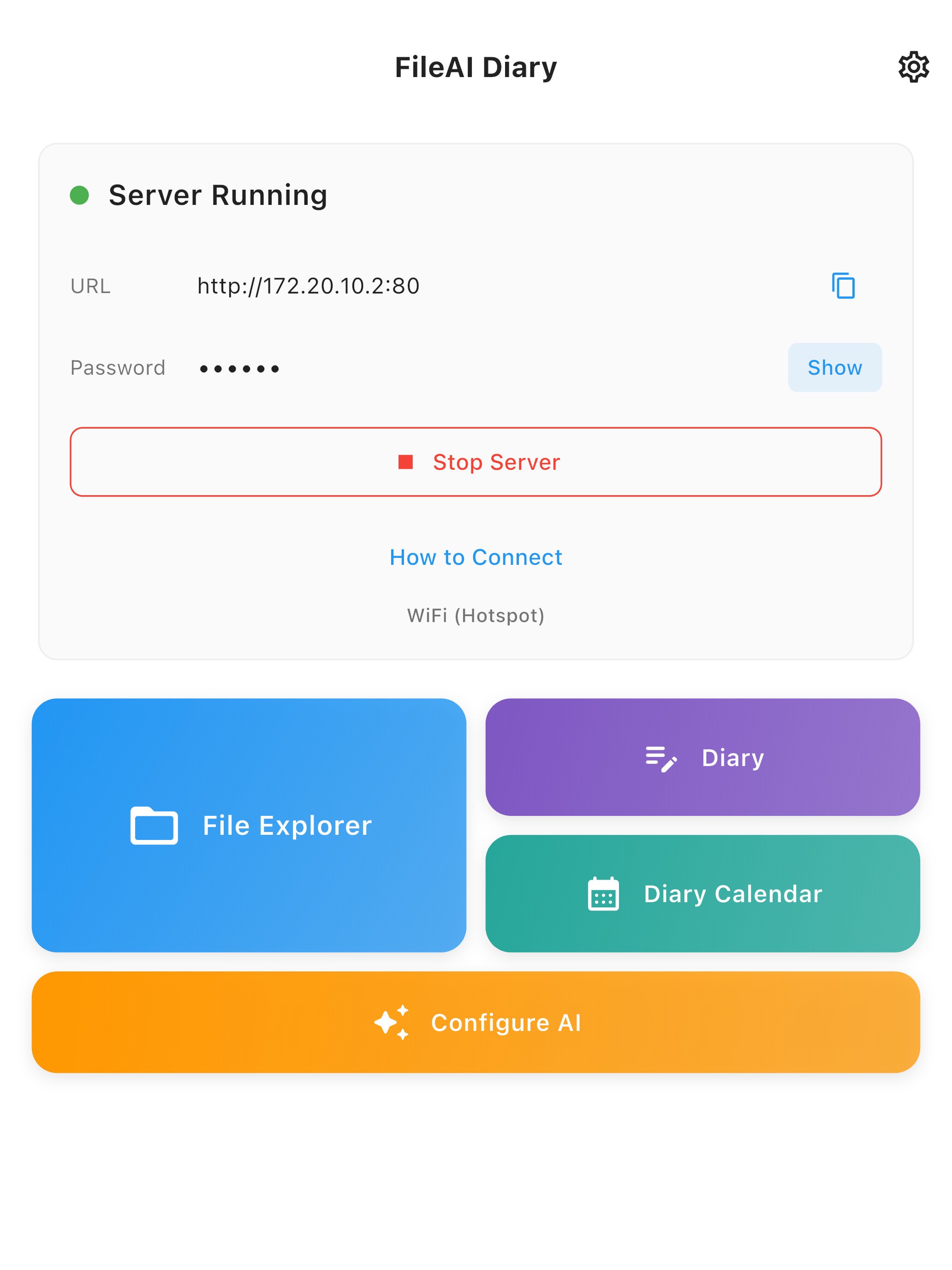 FileAI Diary screenshot 1