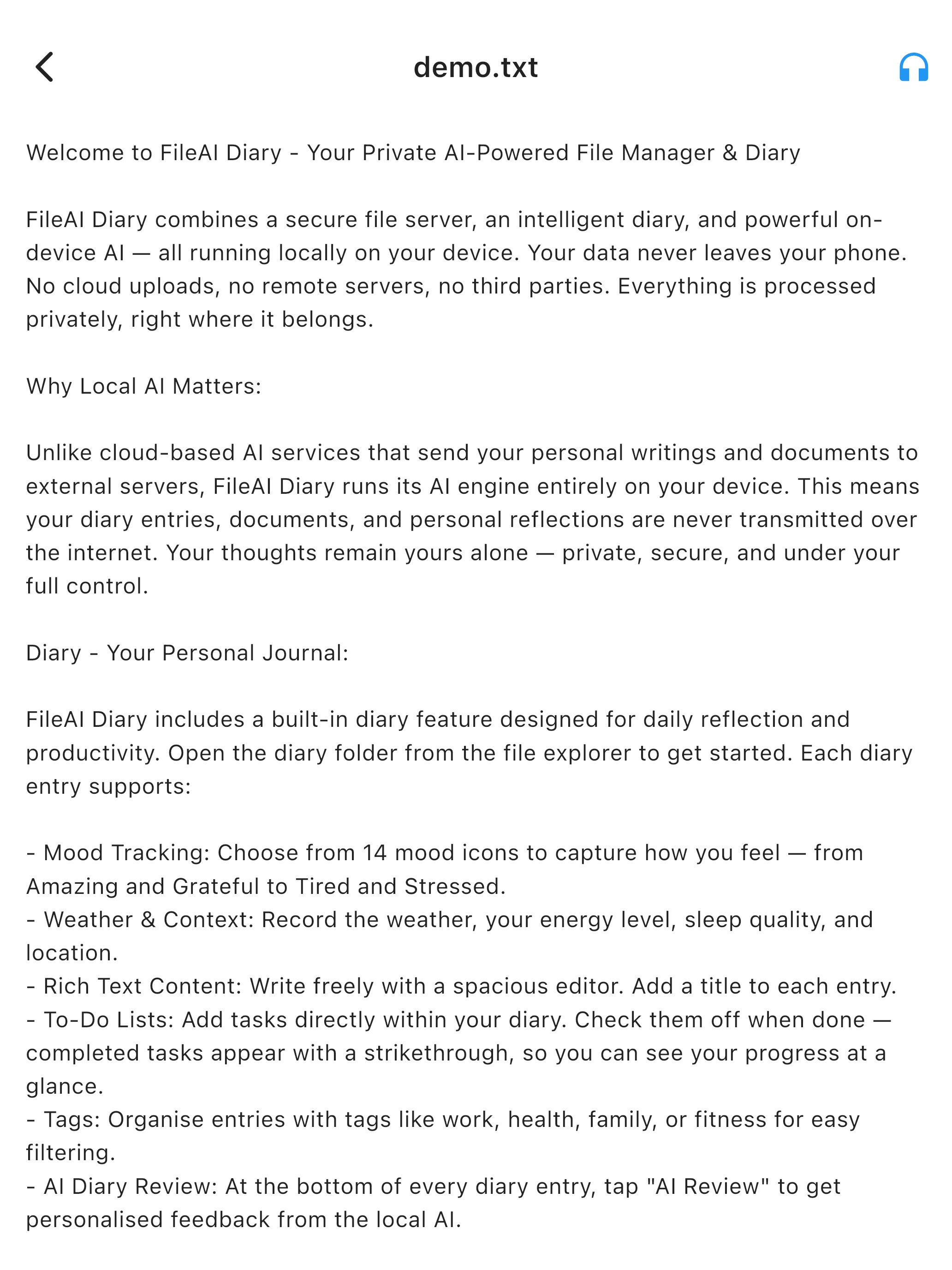 FileAI Diary screenshot 5